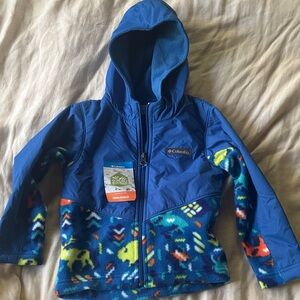 Columbia Blue Jacket fleece rain jacket